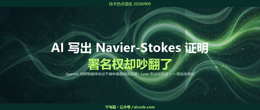 技术热点透视20260909：AI 解开了 90 年数学悬案，署名权却吵翻了