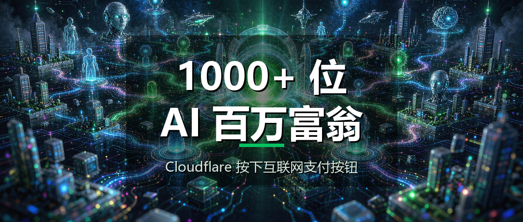 Cloudflare 按下互联网支付按钮，1000+ 位 AI 百万富翁要来了？