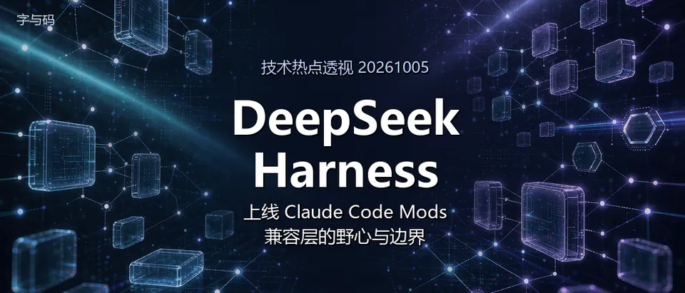 技术热点透视20261005：DeepSeek Harness 上线 Claude Code Mods 兼容层