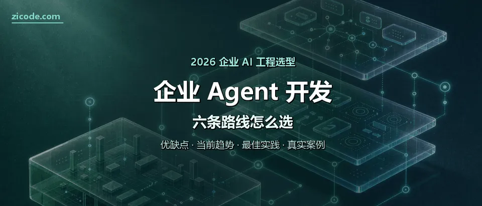 企业 Agent 开发：六条路线的对比与选型