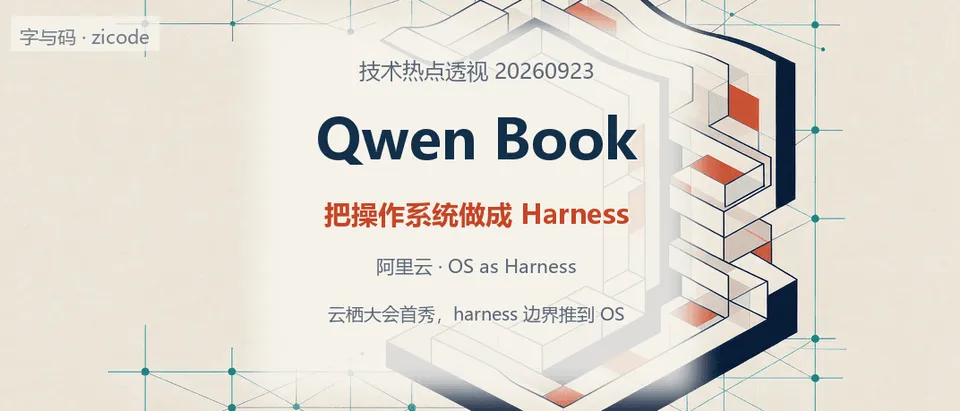 技术热点透视20260923：Qwen Book，把操作系统做成 Agent 的 Harness
