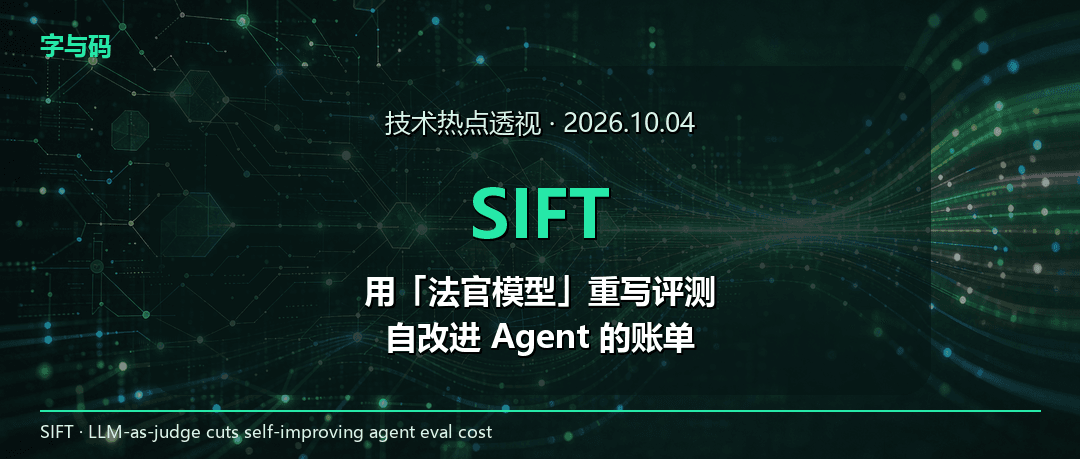 技术热点透视20261004：MIT 与 Sakana 用「法官模型」把自改进 Agent 的评测账单砍到 1/10