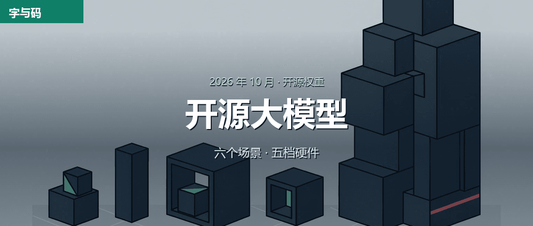 开源大模型全景：六个场景、五档硬件