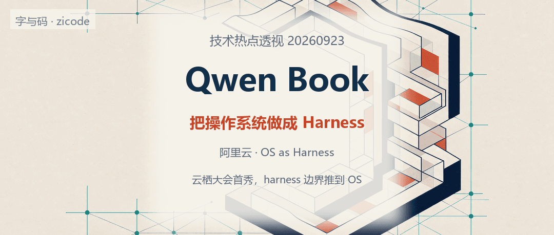 技术热点透视20260923：Qwen Book，把操作系统做成 Agent 的 Harness