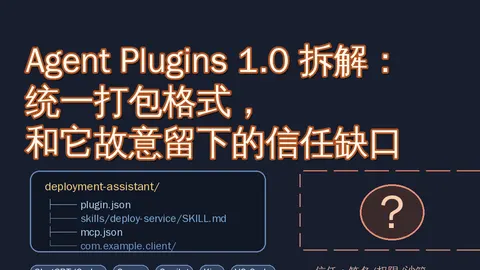Agent Plugins 1.0 拆解：统一的扩展包格式，和它故意留下的信任缺口