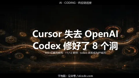 技术热点透视20260830：当 Cursor 失去 OpenAI，Codex 悄悄修好了烧钱的 8 个洞