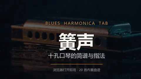 簧声：十孔口琴的简谱与指法工具