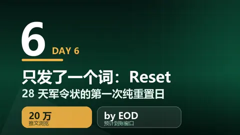 技术热点透视20261011：Day 6 只有一个词，Reset