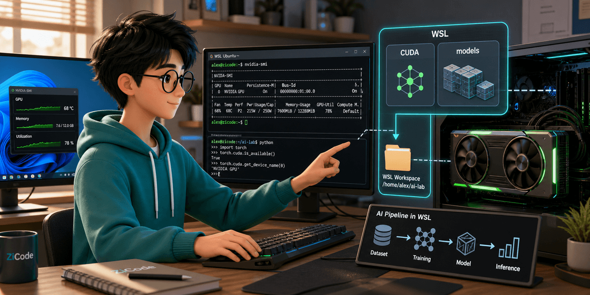 在 WSL 里做 AI 开发：GPU、CUDA、模型缓存和文件 IO 的坑