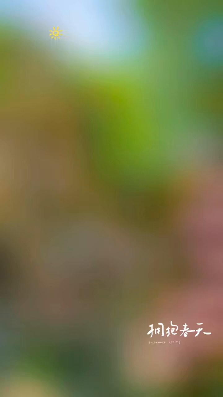 真实视频低隐私抽帧第 1 帧：虚化的春日环境开场