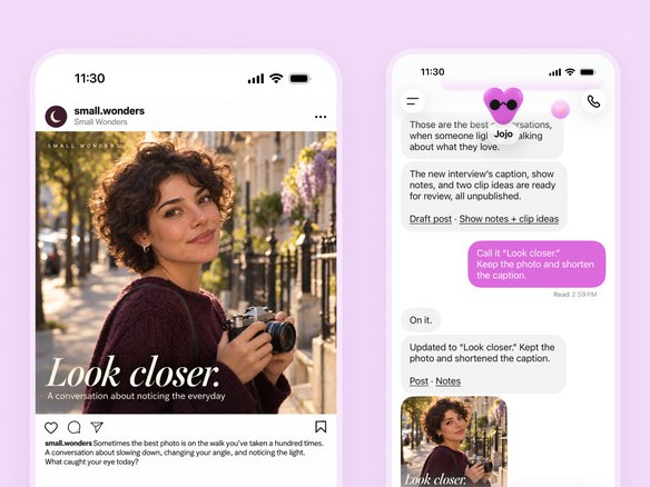 媒体展示的 dot 界面:查看邮件与 Slack 后汇总待办