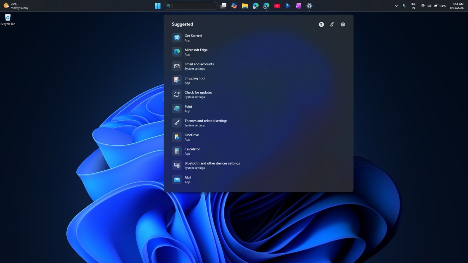 改造后的 Windows 搜索界面
