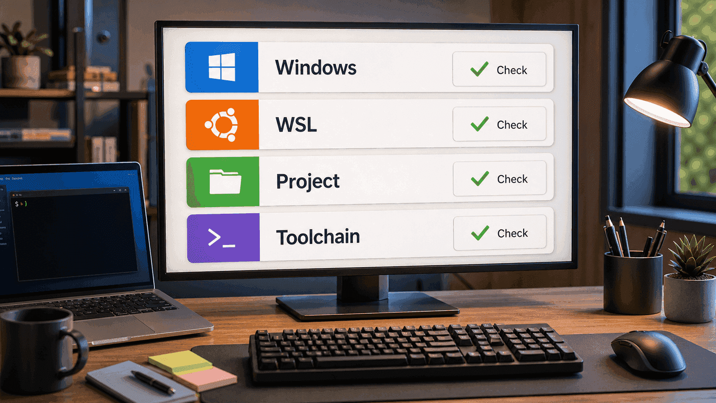 团队开发机初始化时，把 Windows、WSL、项目目录和工具链分层检查